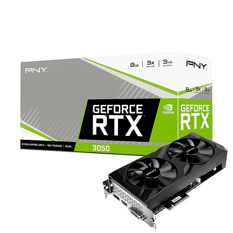 Tarjeta De Video Pny 3050 8Gb GDDR6 Verto Dual Fan