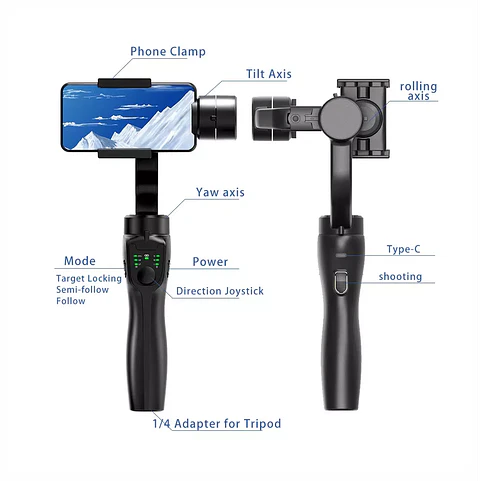 Gimbal Estabilizador para Celular Bluetooth Selfie Stick con Tripode