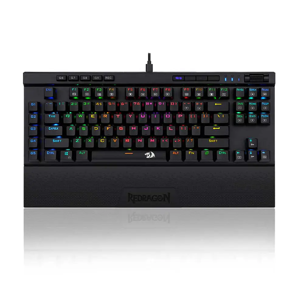 Teclado Mecánico Redragon Magic Wand K587-PRO RGB, Switch Red Óptico 1
