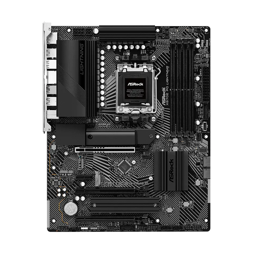 Placa Madre ASRock X670E PG Lightning, Socket AM5, DDR5, ATX 2