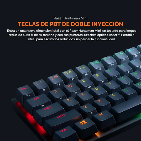 Teclado Mecánico Razer Huntsman Mini 60% Switch Óptico RGB USB
