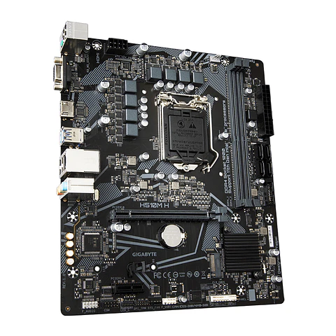 Placa Madre Gigabyte H510M H (LGA1200, DDR4 2133/3200Mhz, M.2, MicroATX)