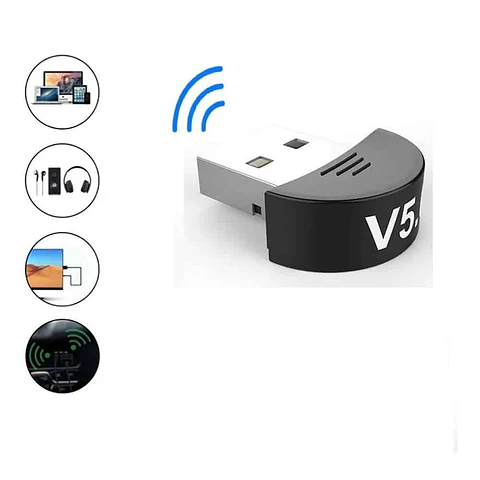 Adaptador Transmisor Receptor Mini Usb Bluetooth 5.0 Pc Notebook