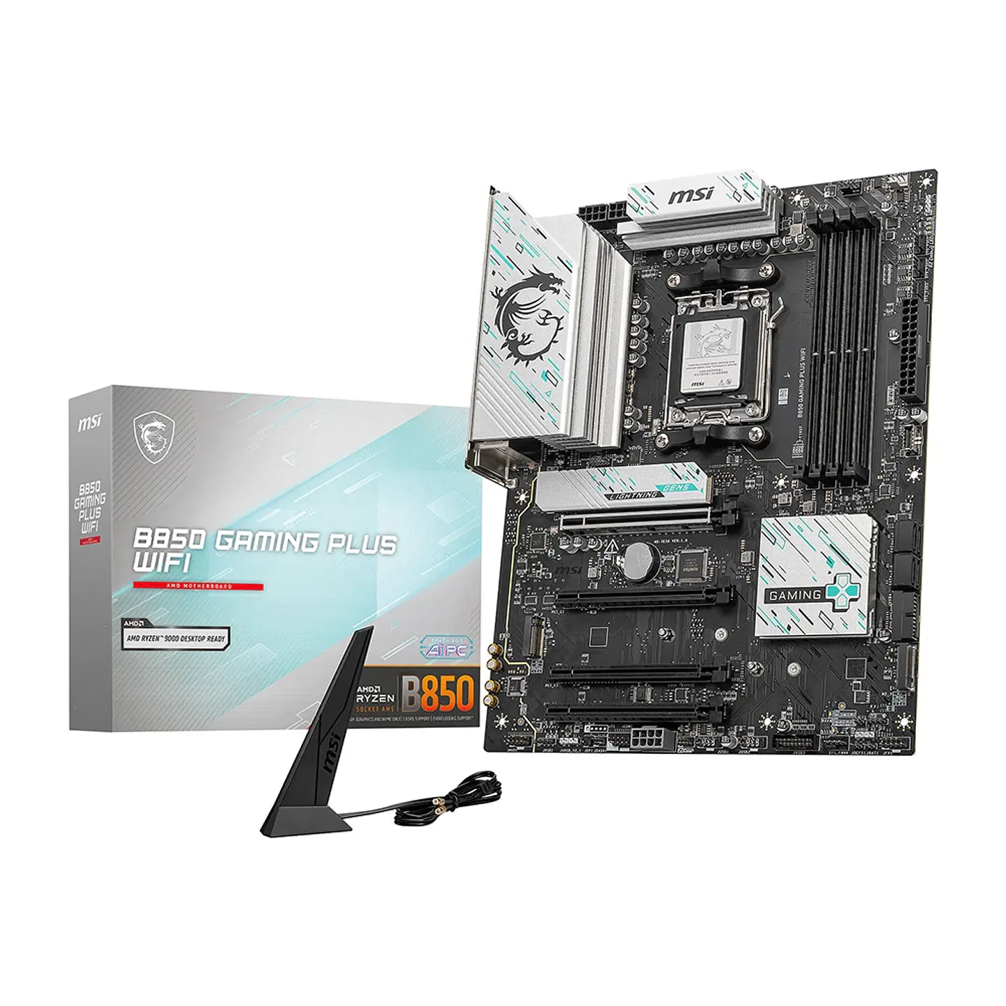 Placa Madre MSI B850 Gaming Plus Wifi, AM5, 4x DDR5, Wi-Fi 7 1