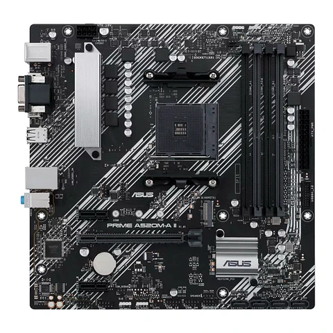 Placa Madre Asus Prime A520M-A II/CSM (AM4, DDR4 2133/4800MHz, M.2, microATX)