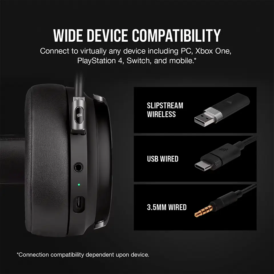 Audífonos Wireless Corsair Virtuoso RGB, Sonido 7.1, Carbón 5