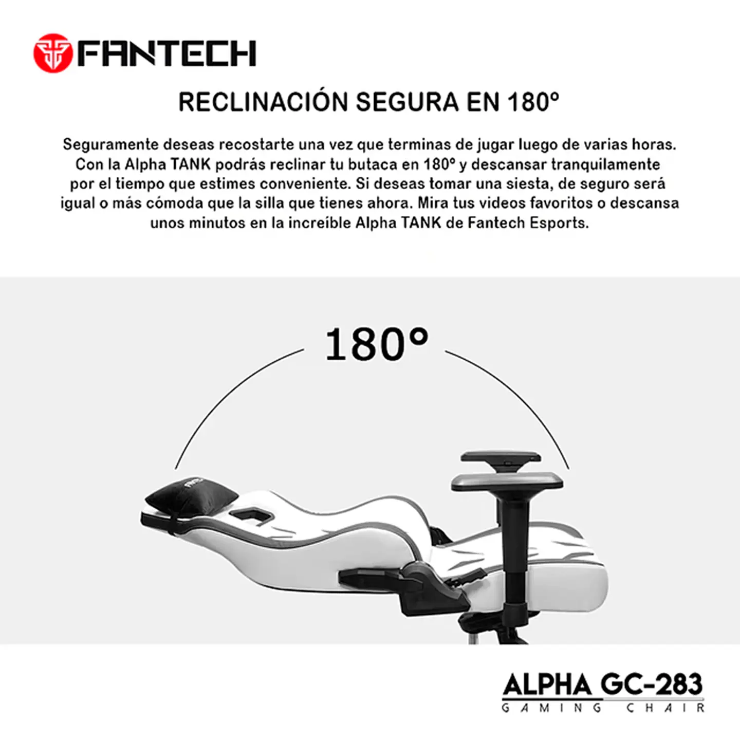 Silla de Escritorio Fantech Alpha Tank Series GC283 Orange 7