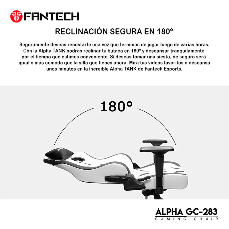 Silla de Escritorio Fantech Alpha Tank Series GC283 Orange 7