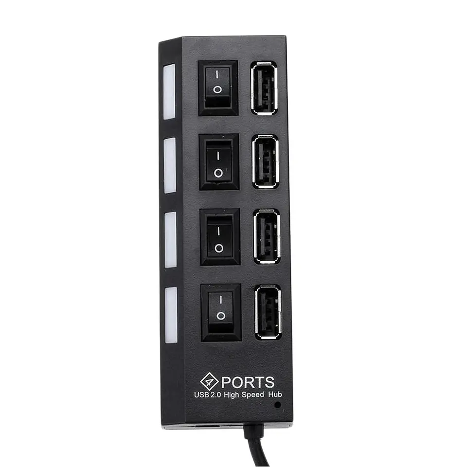 Hub 4 puertos USB 2.0 con interruptores individuales 3