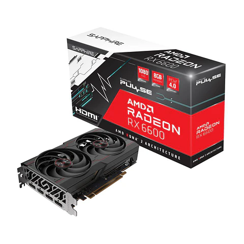 Tarjeta gráfica Sapphire PULSE AMD Radeon RX 6600 8GB GDDR6