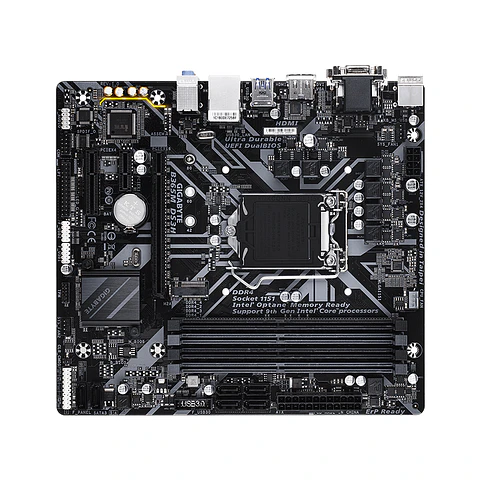 Placa Madre GIGABYTE B365M DS3H (LGA1151, DDR4 x4, M2, MicroATX) - Intel