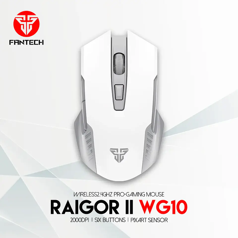 Mouse Gamer Inalámbrico Fantech RAIGOR II WG10 White Edition 5