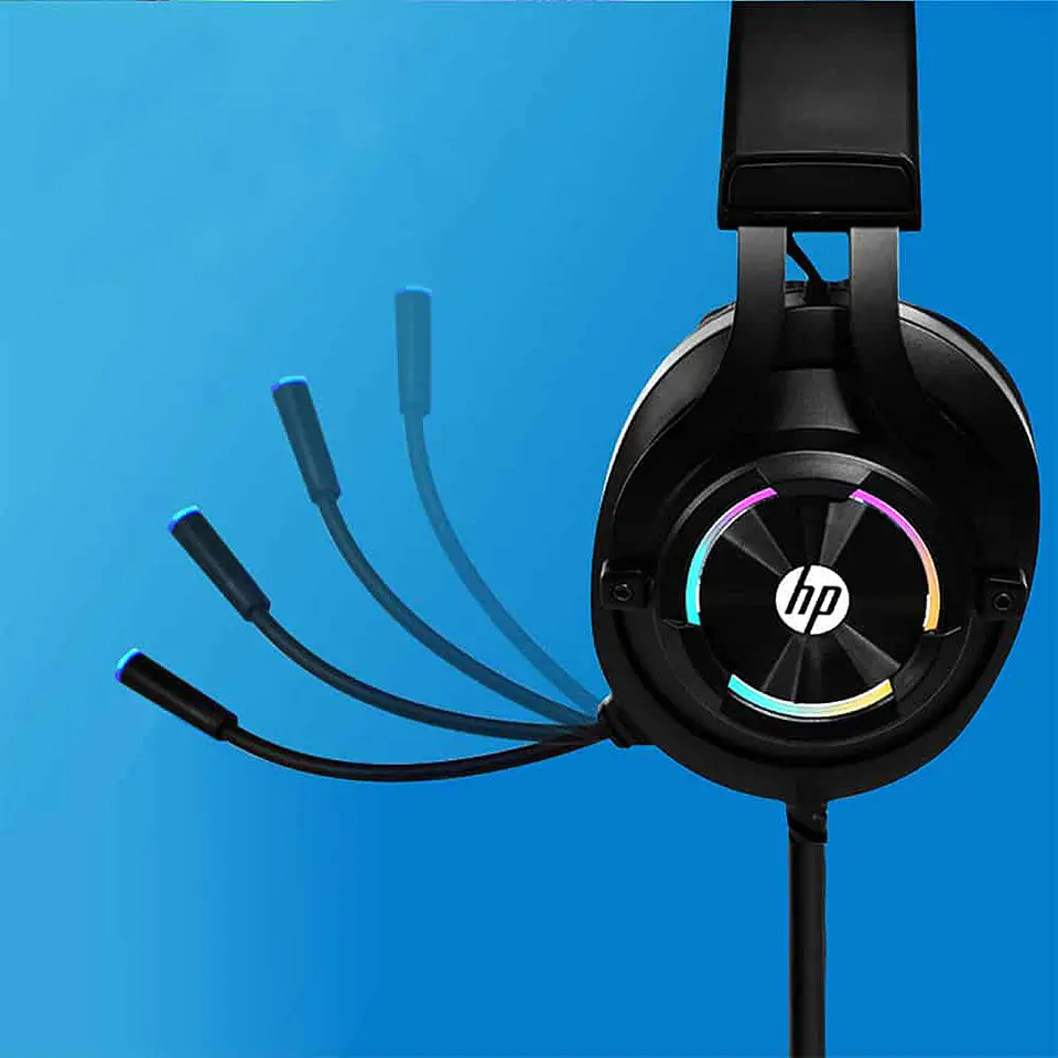Audifonos Gamer HP H360, Micrófono, RGB, Pc, Ps4, 3.5mm + USB 2