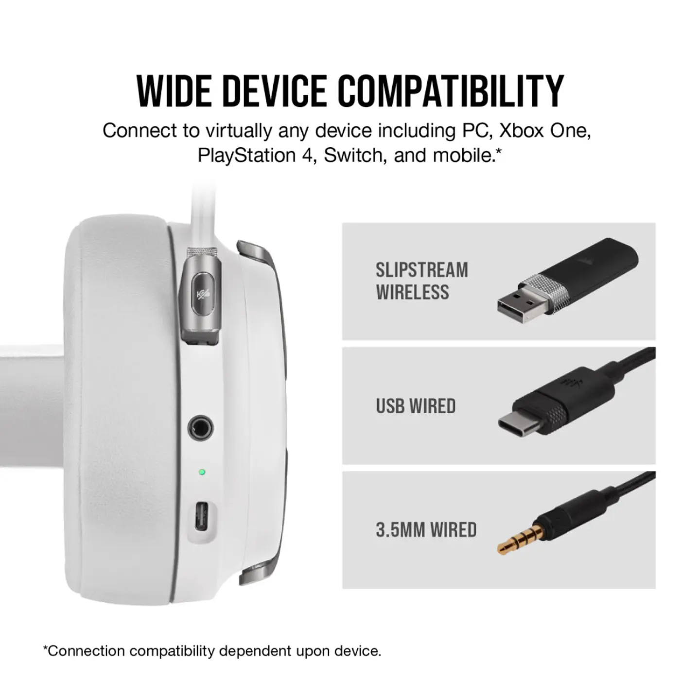 Audífonos Wireless Corsair Virtuoso RGB, Sonido 7.1, White 6