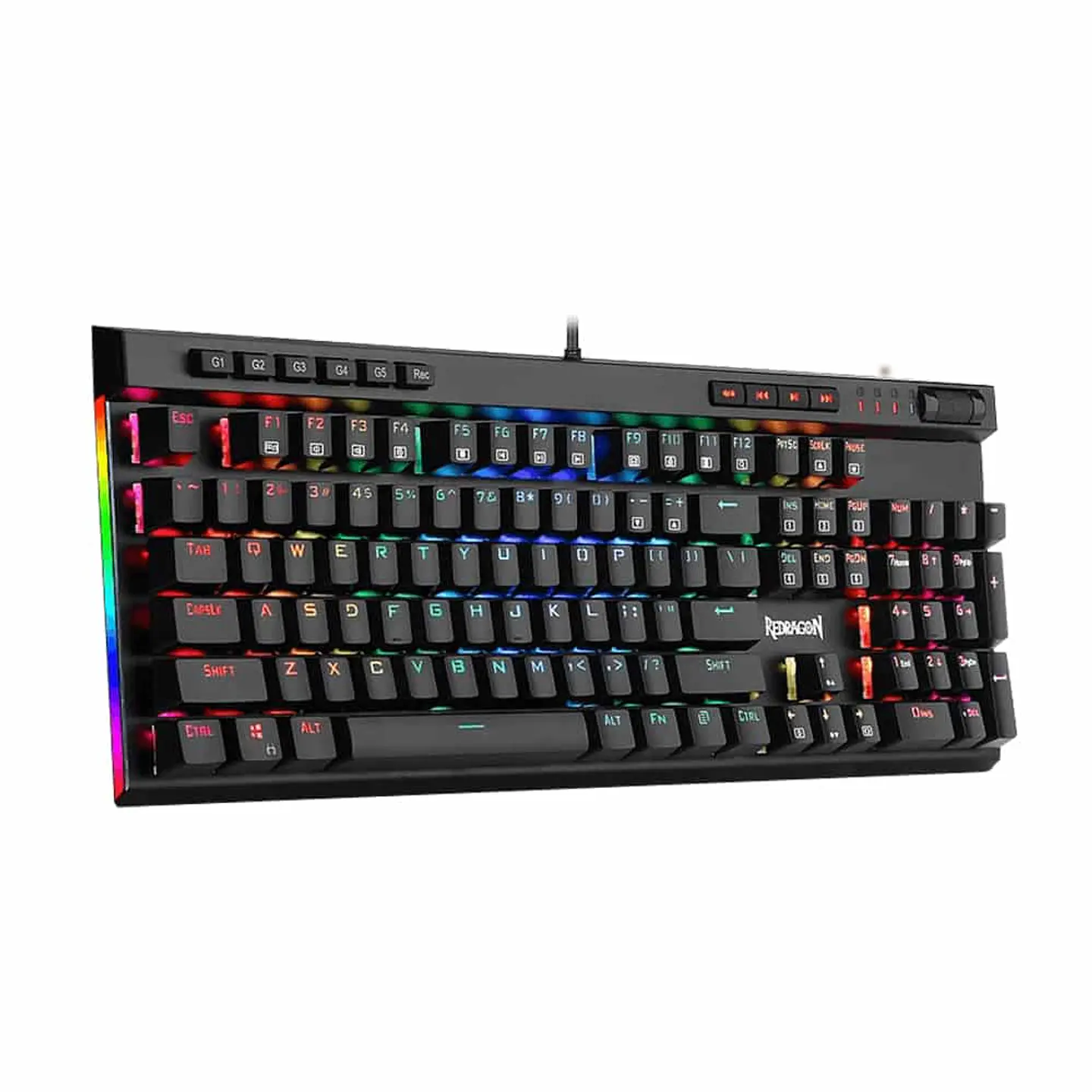 Teclado Mecánico Redragon Vata Pro, Switch Brown Óptico, RGB 3