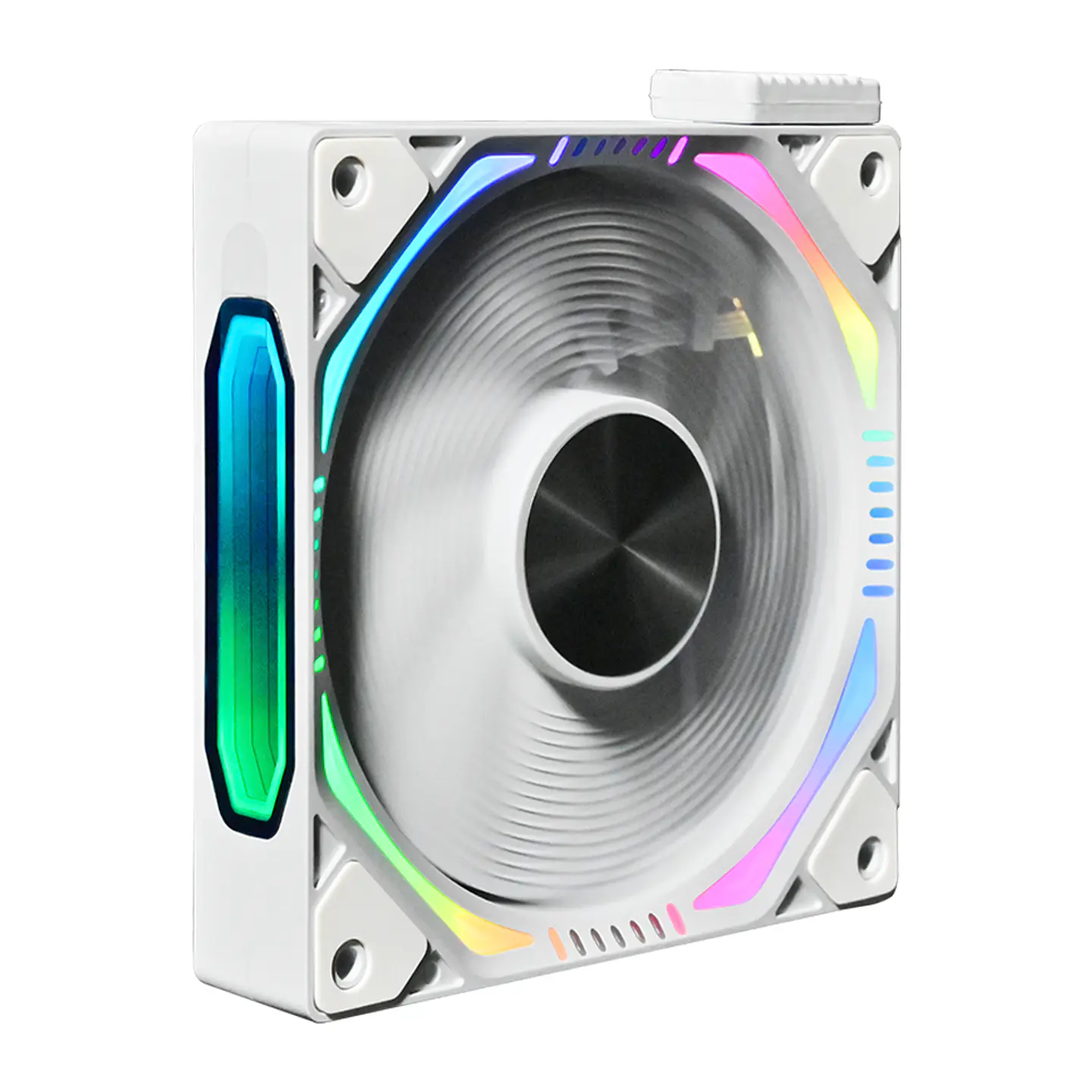 Kit 3 Ventiladores Kronos ARGB Magnéticos Pc, 120mm - White 2