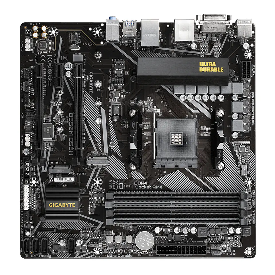 Placa Madre Gigabyte B550M DS3H, Socket AM4, PCIe 4.0, mATX 2