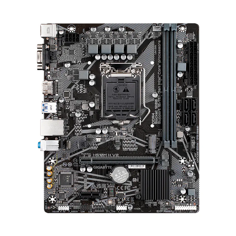 Placa Madre Gigabyte H510M H V2, Intel LGA1200 DDR4 MicroATX 2