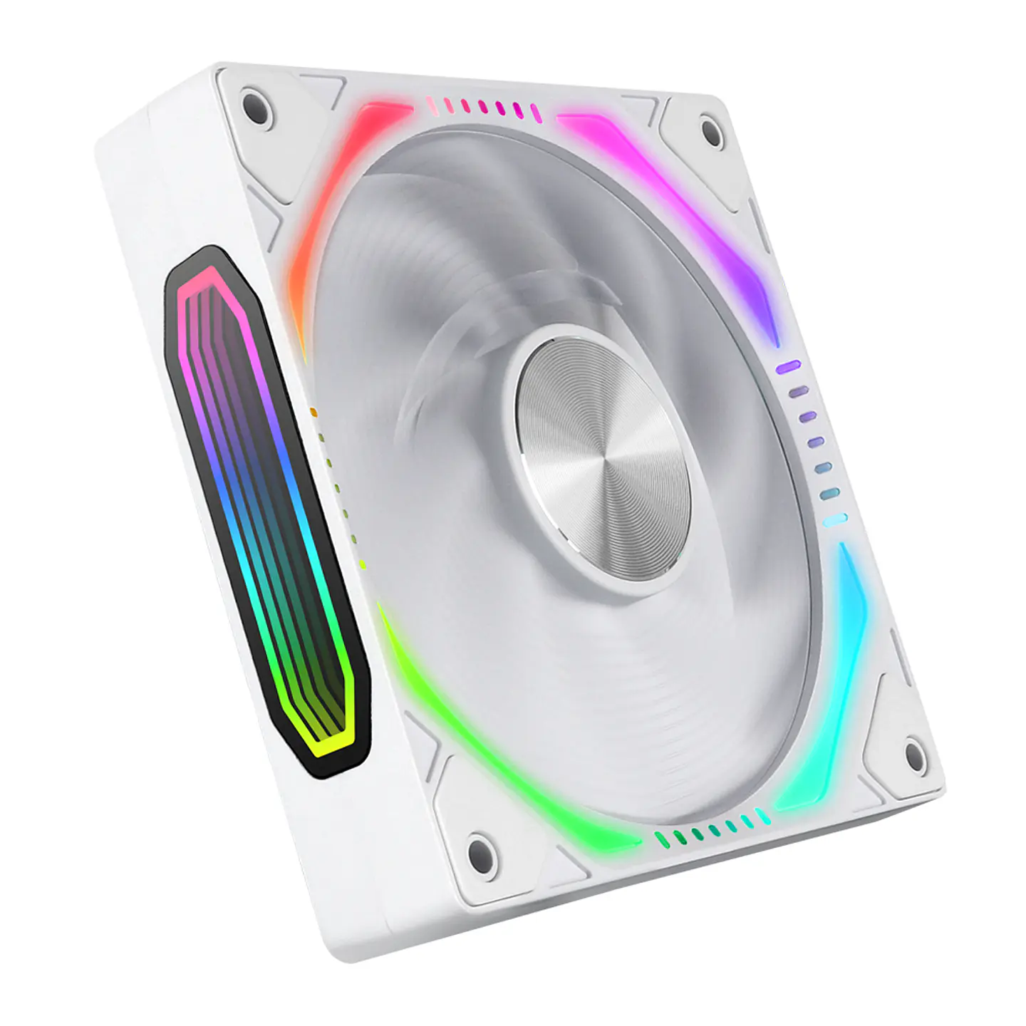 Kit 3 Ventiladores Kronos ARGB Magnéticos Pc, 120mm - White 3