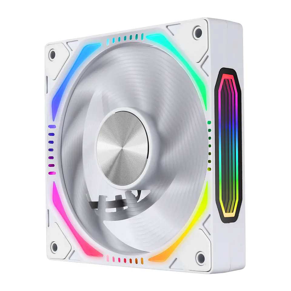 Kit 3 Ventiladores Kronos ARGB Magnéticos Pc, 120mm - White 4