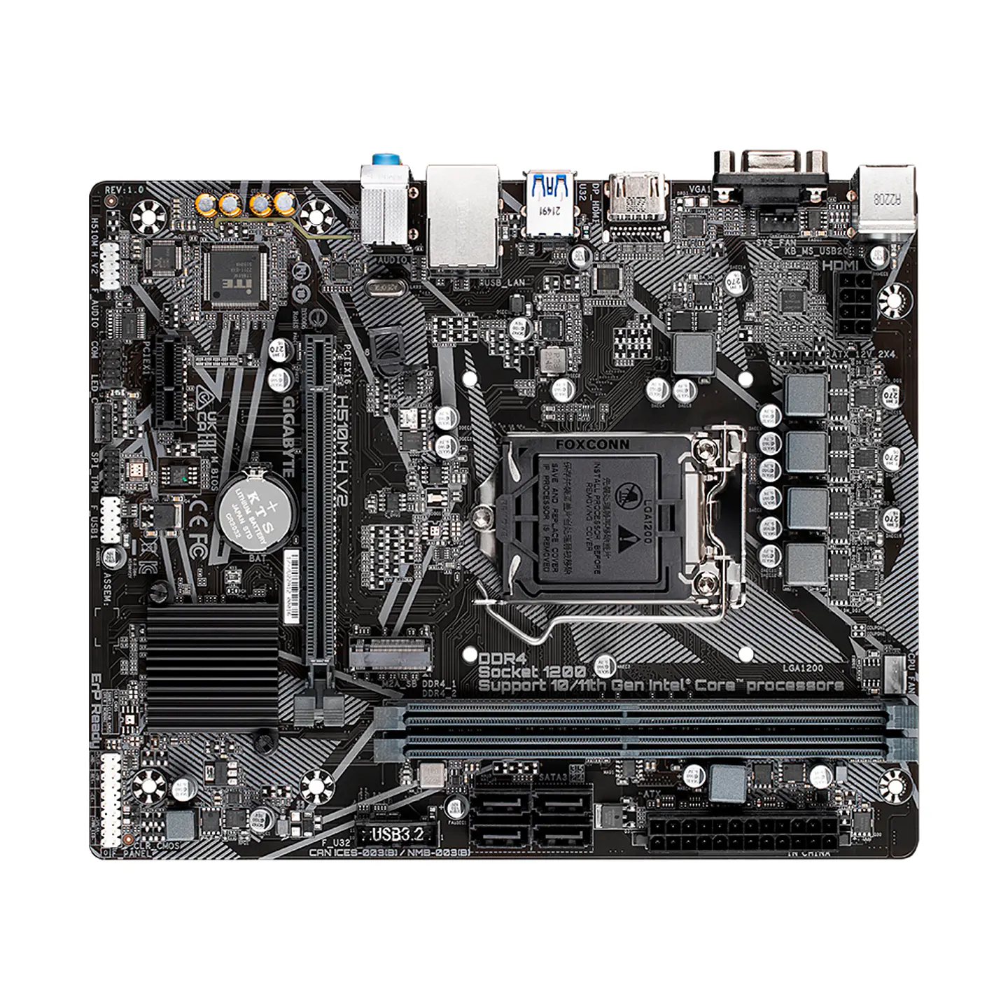 Placa Madre Gigabyte H510M H V2, Intel LGA1200 DDR4 MicroATX 4