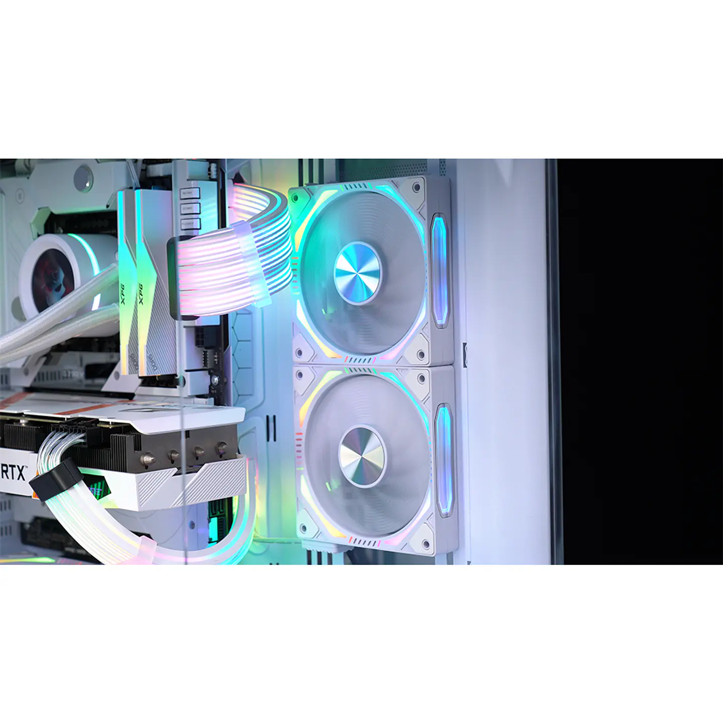 Kit 3 Ventiladores Kronos ARGB Magnéticos Pc, 120mm - White 5
