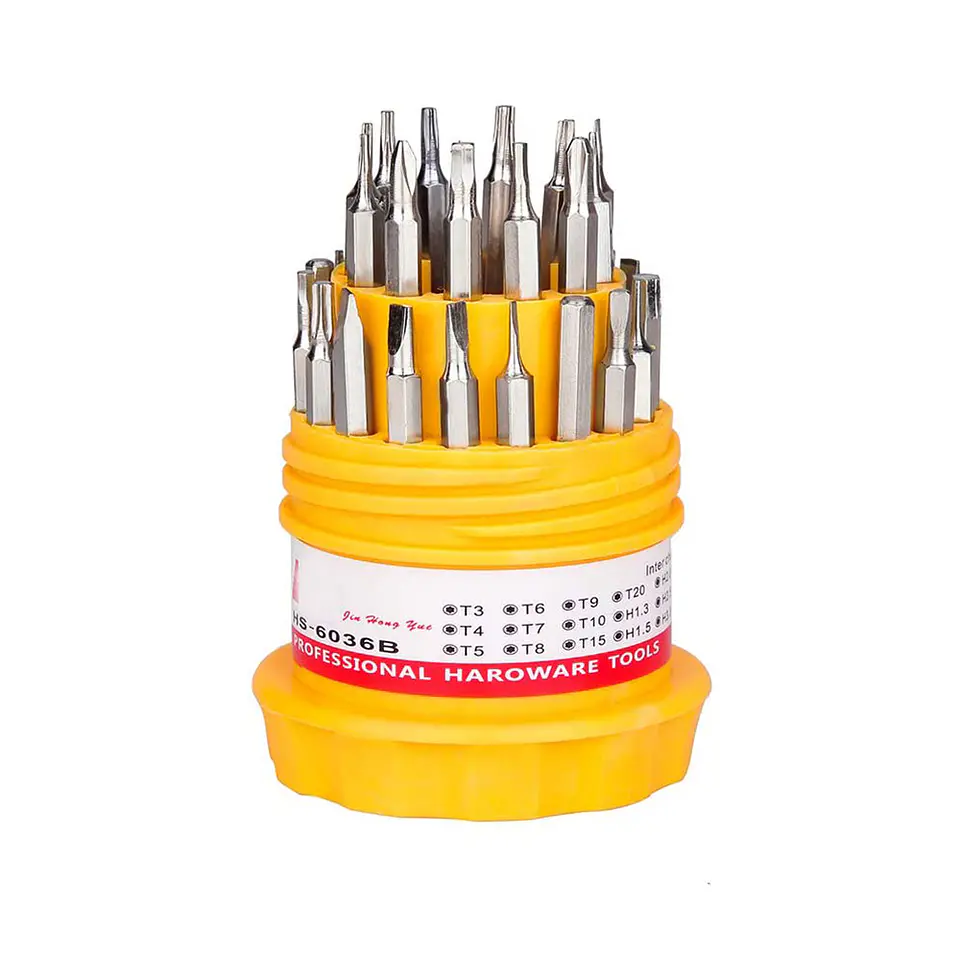 Set Atornillador de Precisión, Puntas Intercambiables 31Pcs 2