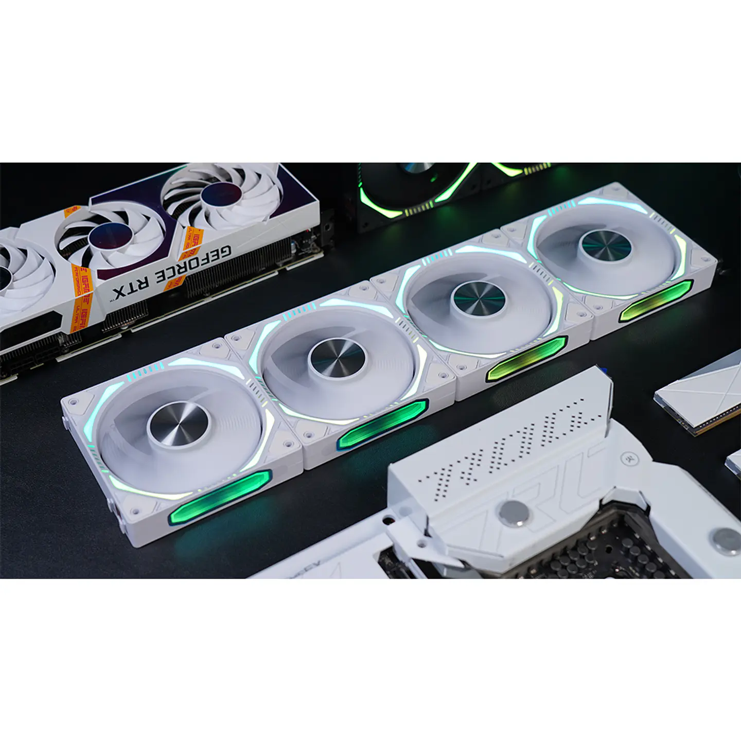Kit 3 Ventiladores Kronos ARGB Magnéticos Pc, 120mm - White 7