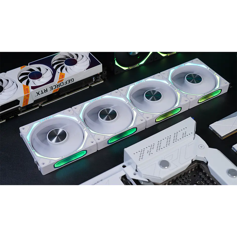 Kit 3 Ventiladores Kronos ARGB Magnéticos Pc, 120mm - White 7