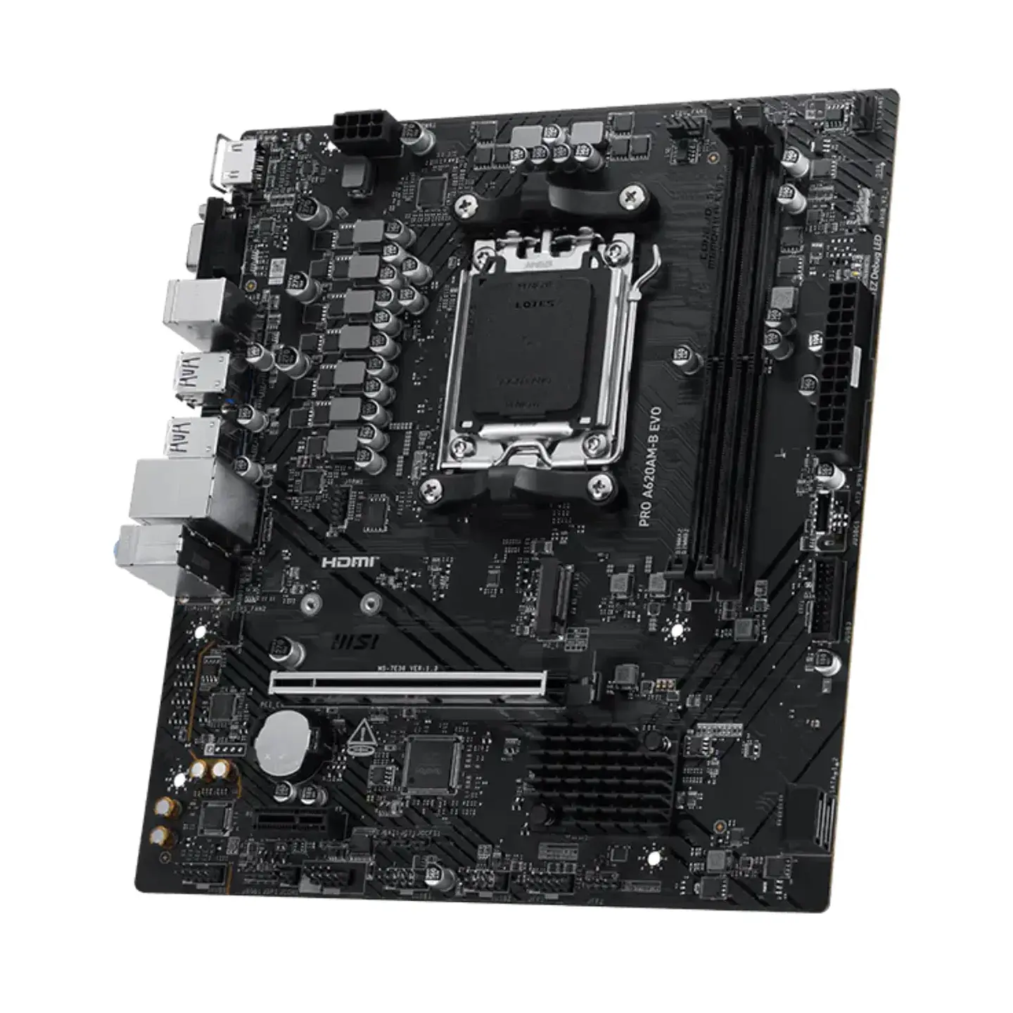 Placa Madre MSI PRO A620AM-B EVO AM5 DDR5, M.2, mATX 4