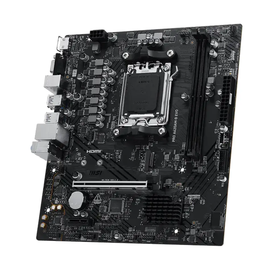 Placa Madre MSI PRO A620AM-B EVO AM5 DDR5, M.2, mATX 4
