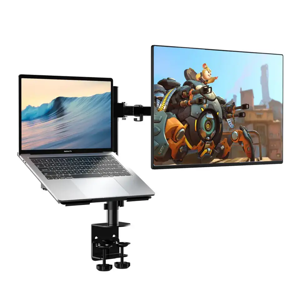 Soporte Doble 2 Brazos Escritorio para Monitor de 13