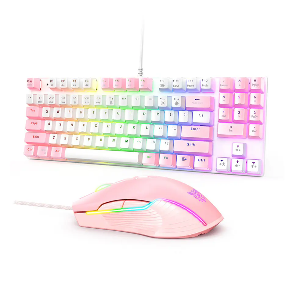 Kit Gamer Onikuma Teclado Mecánico G26 + Mouse 6400 Dpi, RGB 6