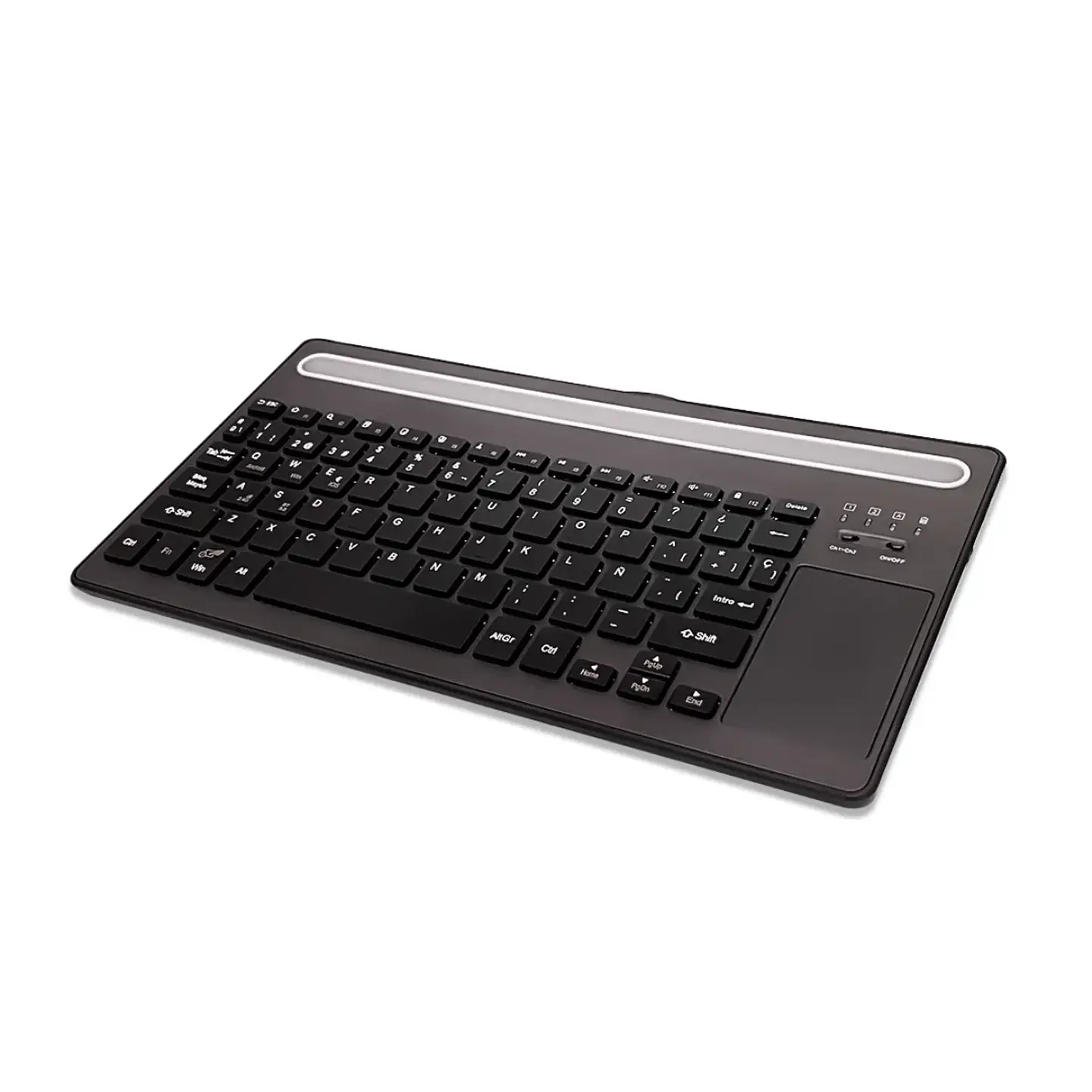 Teclado Inalámbrico con Touchpad 2,4Ghz, BT 5.0 Recargable 2