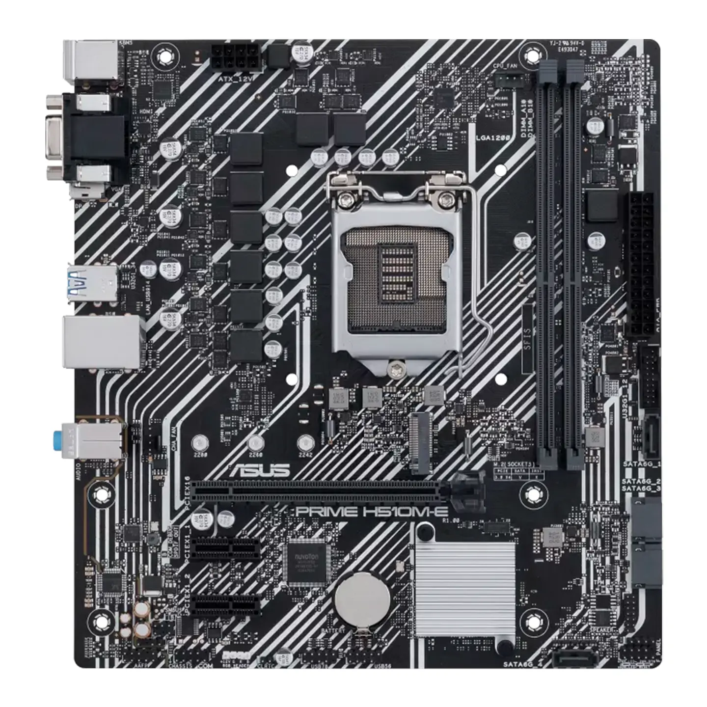 Placa Madre ASUS PRIME H510M-E (LGA1200, DDR4 2133/3200MHz, M.2, MicroATX) 2