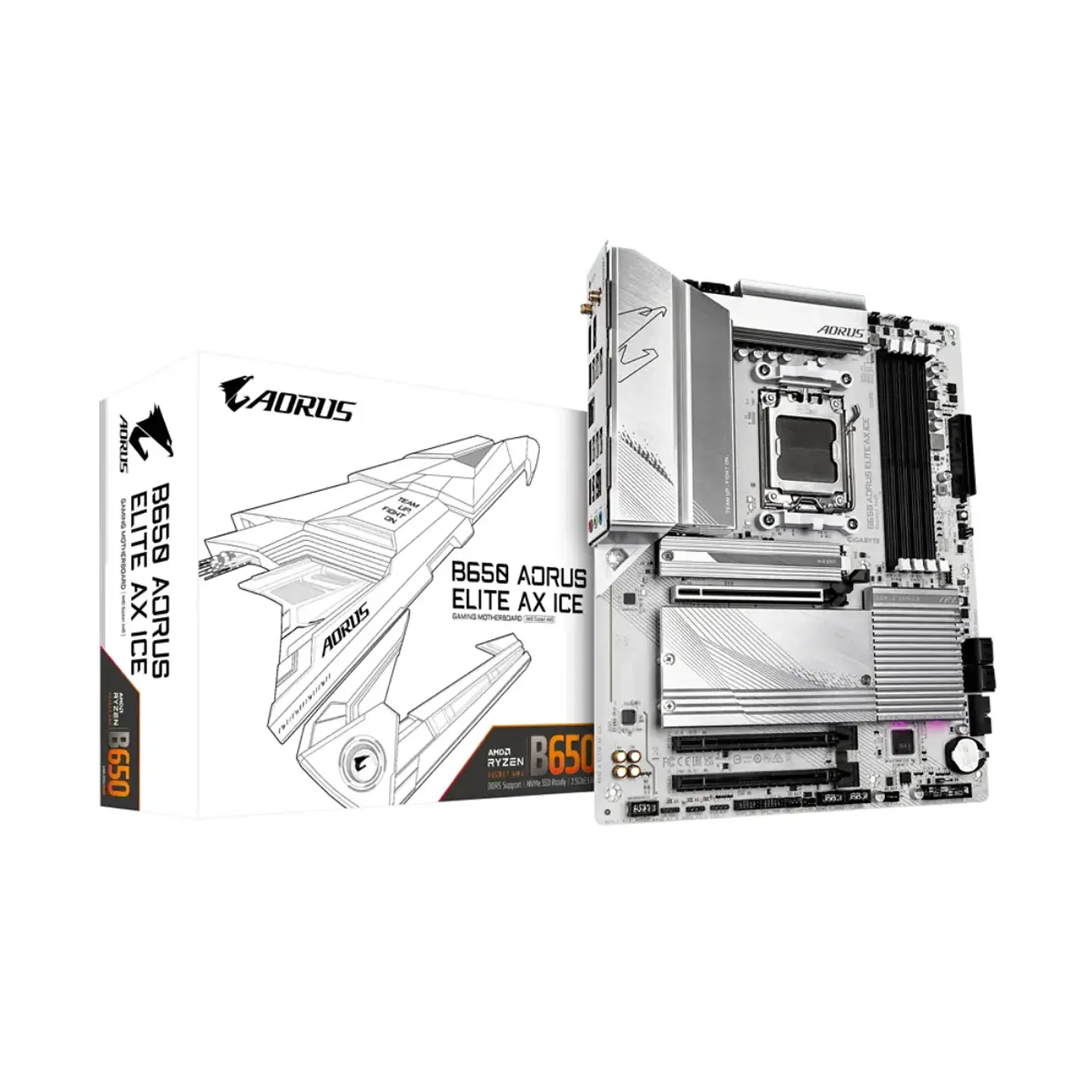 Placa Madre AORUS B650 ELITE AX ICE DDR5 AM5 ATX PCie-4 1