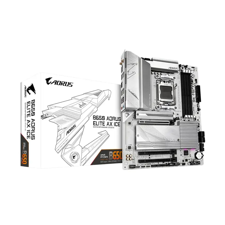 Placa Madre AORUS B650 ELITE AX ICE DDR5 AM5 ATX PCie-4 1