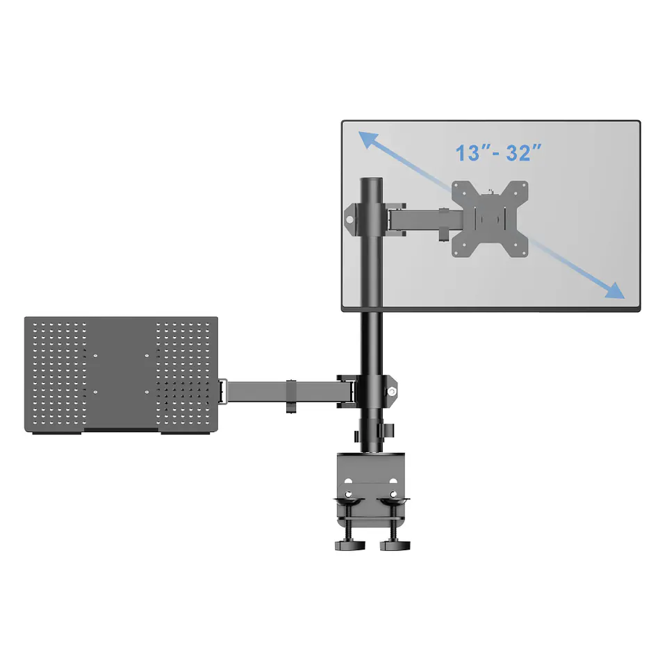 Soporte Doble 2 Brazos Escritorio para Monitor de 13