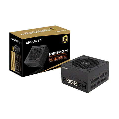 Fuente de Poder Gigabyte P850GM - 850W (Modular, 80+ Gold, ATX)