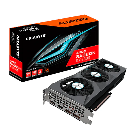 Tarjeta de Video Gráfica Gigabyte AMD Radeon Eagle RX6600 - 8GB, GDDR6
