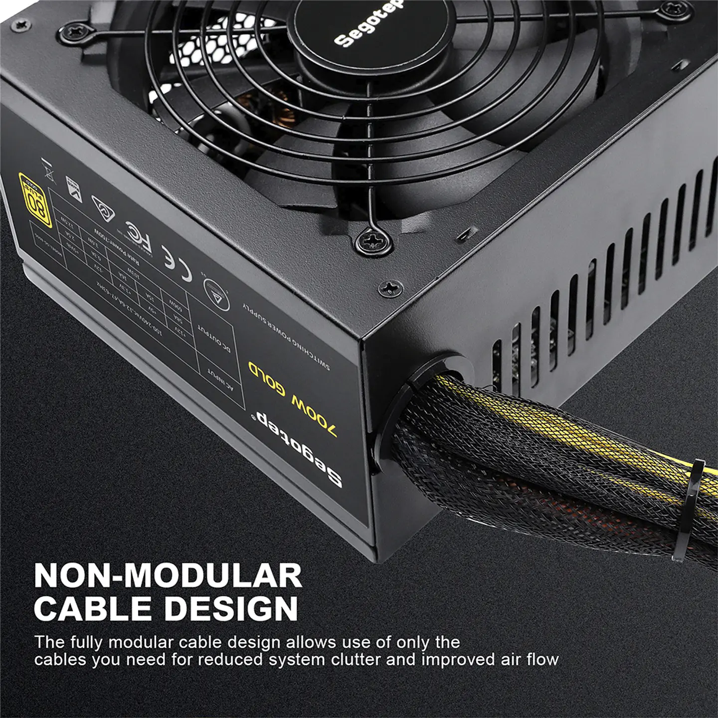 Fuente de Poder Segotep 700W 80+ Plus GOLD 6