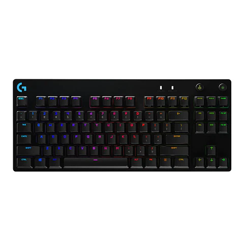 Teclado Mecánico Logitech G Pro RGB (Switch GX Blue, USB, Negro)
