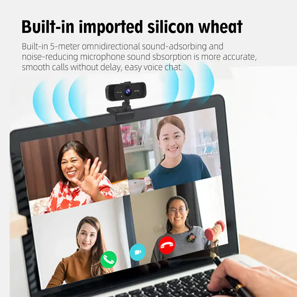 Webcam Camara Web Full HD 1080p, 30fps, ideal streaming 6