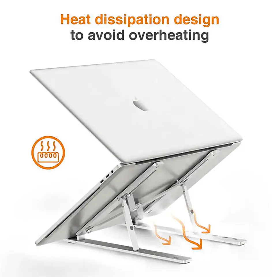 Soporte Plegable Base Notebook Macbook Pro Air, Aluminio X12 3