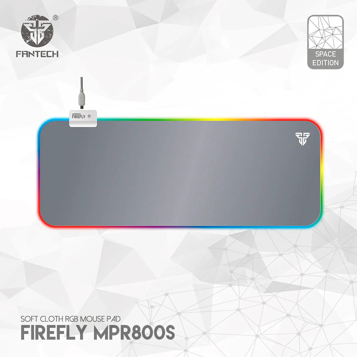 Mousepad Gamer Fantech MPR800 Firefly RGB 78X30CM Space Ed 4
