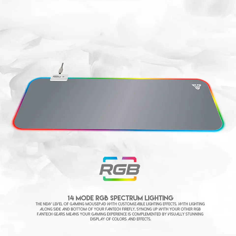 Mousepad Gamer Fantech MPR800 Firefly RGB 78X30CM Space Ed 5
