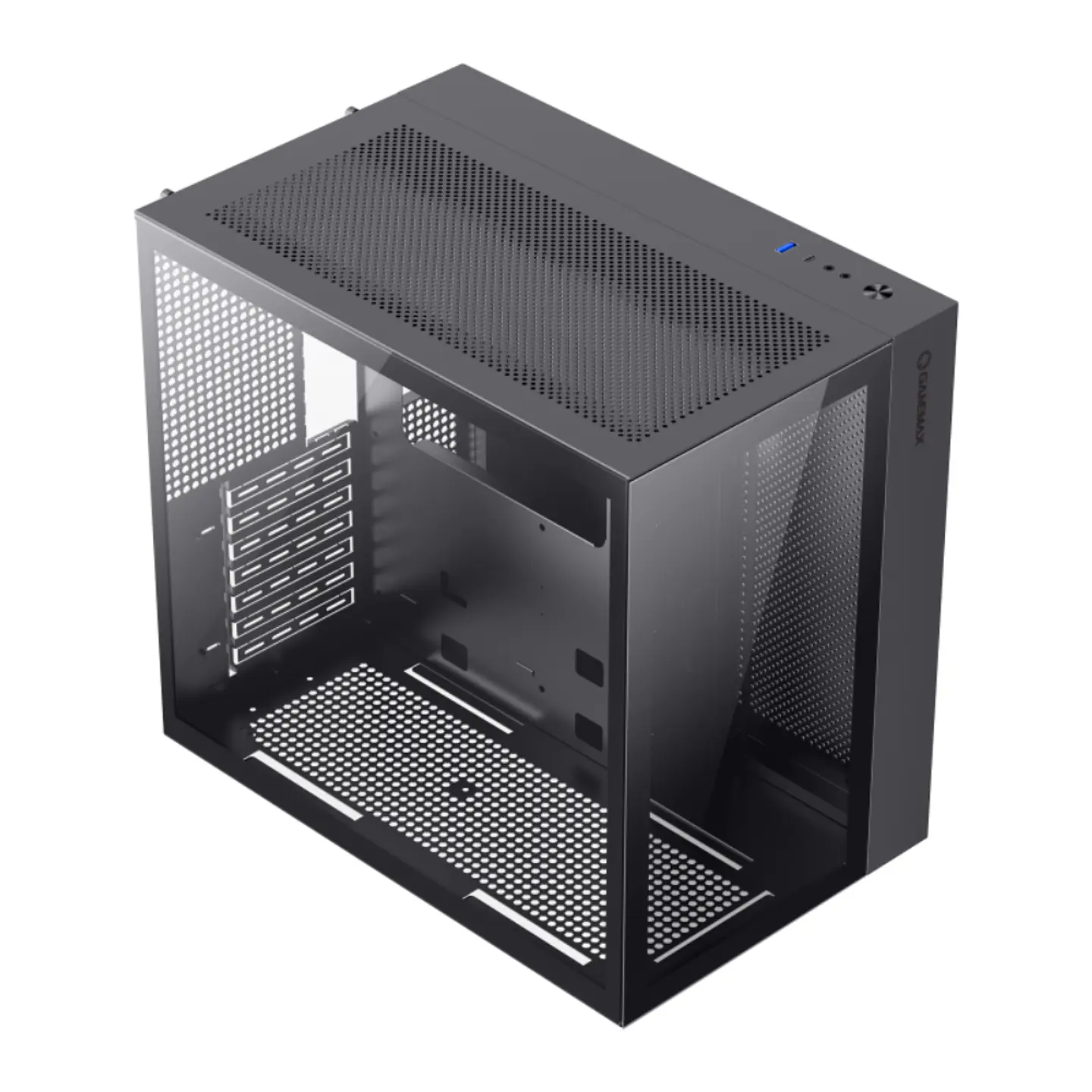 Gabinete Gamemax ATX Infinity Black, vidrio templado, USB 3.0 7
