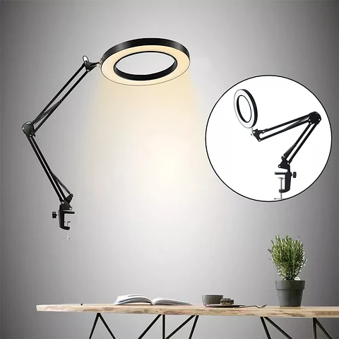 Lámpara Metalica Articulada Flexible Escritorio Multiuso