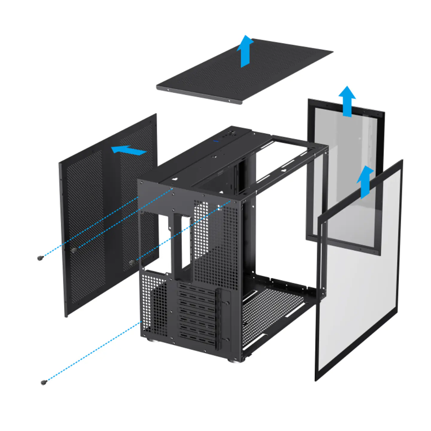 Gabinete Gamemax ATX Infinity Black, vidrio templado, USB 3.0 8