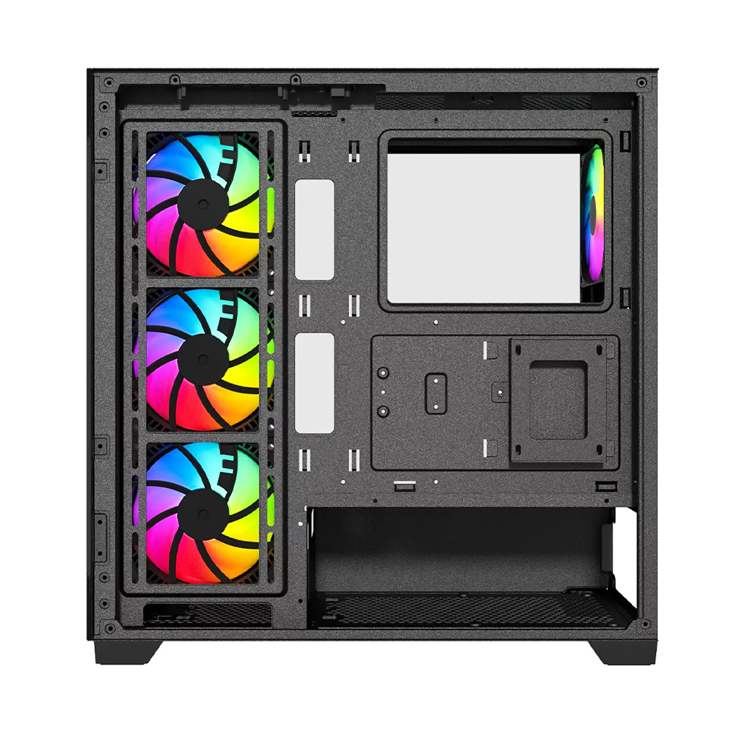 Gabinete Newgen Radiant 01 Glass ATX, 4 cooler RGB + control 4